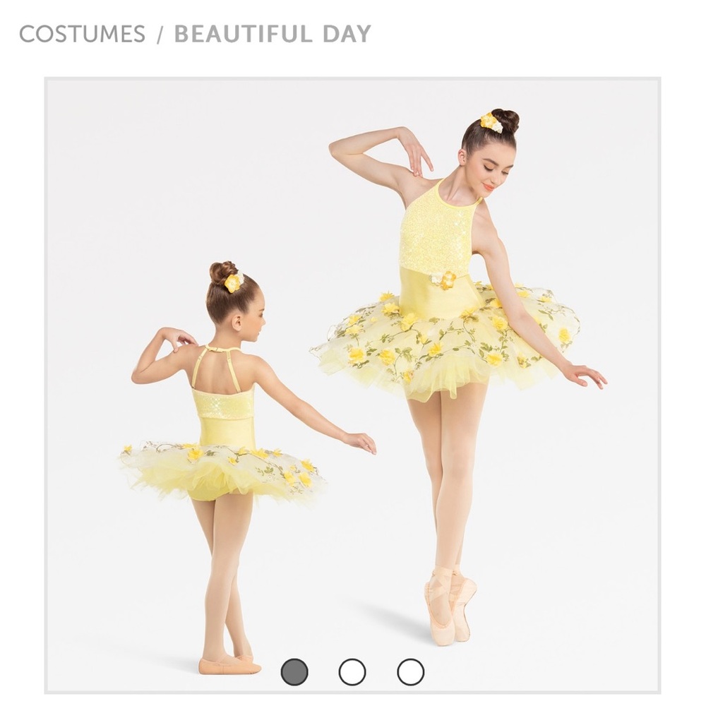 Revolution Dancewear Beautiful Day yellow ballet tutu costume, LC, recital - Picture 3 of 7